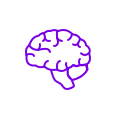 Nervous system disorders icon. Nervous system disorders are a sign or symptom of multiple myeloma.