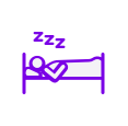 Persistent tiredness icon. Persistent tiredness is a sign or symptom of multiple myeloma.
